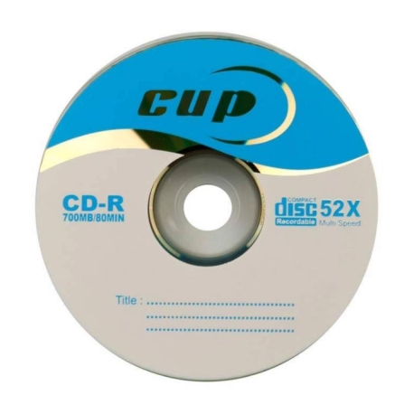 سی دی خام کاپ بسته 50 عددی Cup CD-R