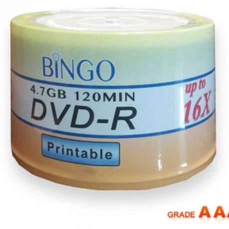 دی وی دی خام پرینتبل بینگو Bingo بسته 50 عددی