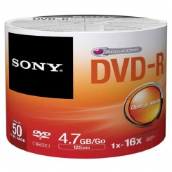 دی وی دی خام سونی Sony پک 50 عددی